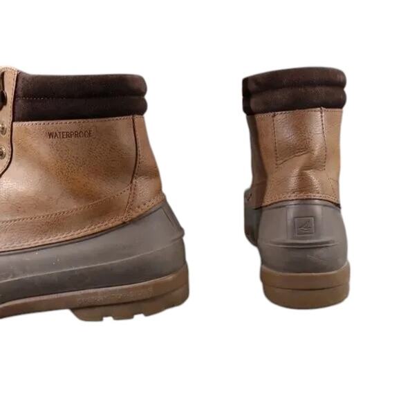 Sperry Shoes Mens 8 Boots Duck Outdoor Leather Waterproof Brewster Lace Up Brown - Picture 6 of 14